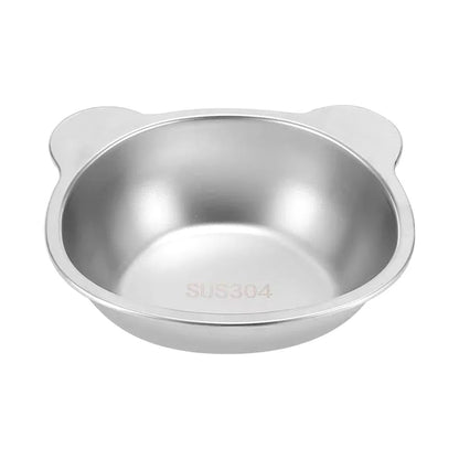 15 Degree Tilted Raised Cat Bowls Stainless Steel Food Water Set