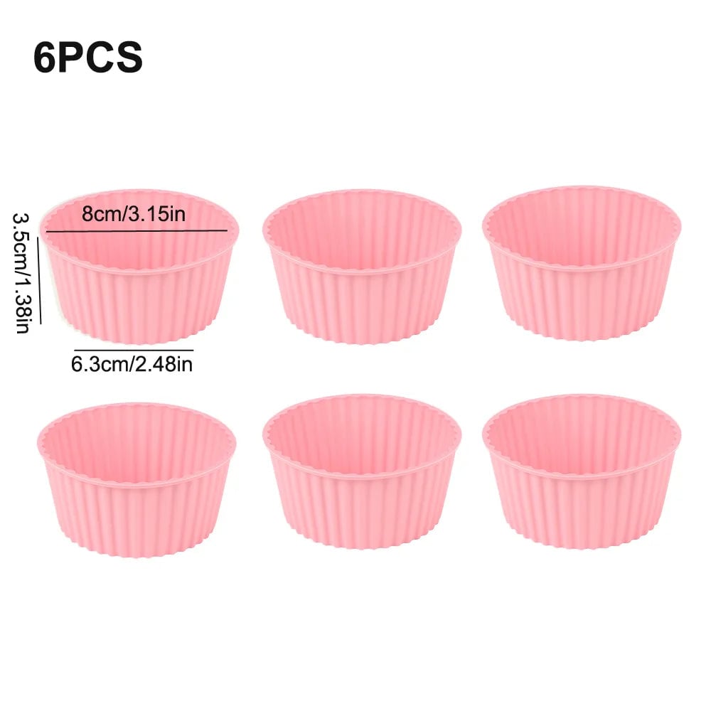 Silicone Air Fryer Cake Mold - Reusable Oven Baking Bowl Pudding