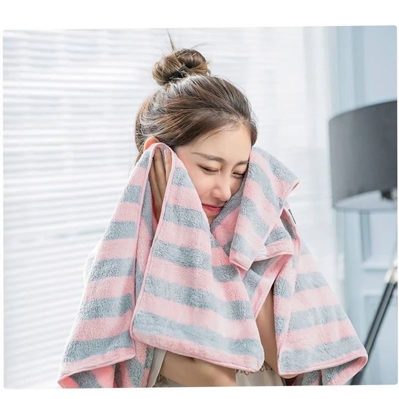 Stripe Super Soft Bath Towel 90x170cm Super Absorbent Multi-Use