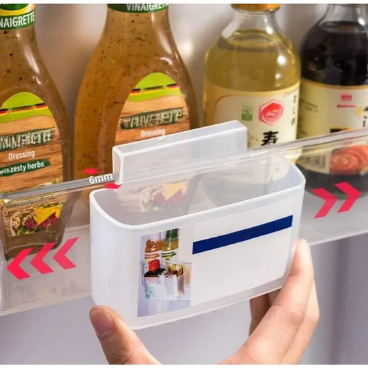 2Pcs Sliced Cheese Holder Door Storage Box Refrigerator Organizer