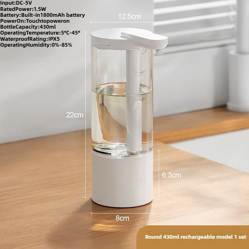 550ml USB Rechargeable Automatic Touchless Liquid Soap Dispenser
