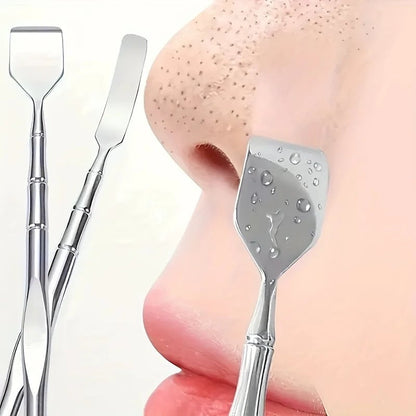 Double-Ended Blackhead Remover Tool - Facial Pore Cleanser & Exfoliator