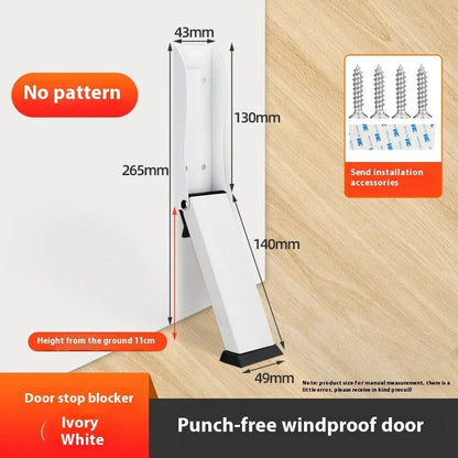 No-Drill Door Stopper Wall Protector Bumper - Easy Install
