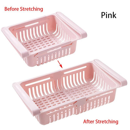 Magnetic Fridge Organizer Drawer Basket - Egg & Fruit Storage Box