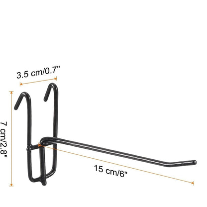Heavy Duty Mesh Grid Display Hooks 5-50pcs Wall Mount Rack Set