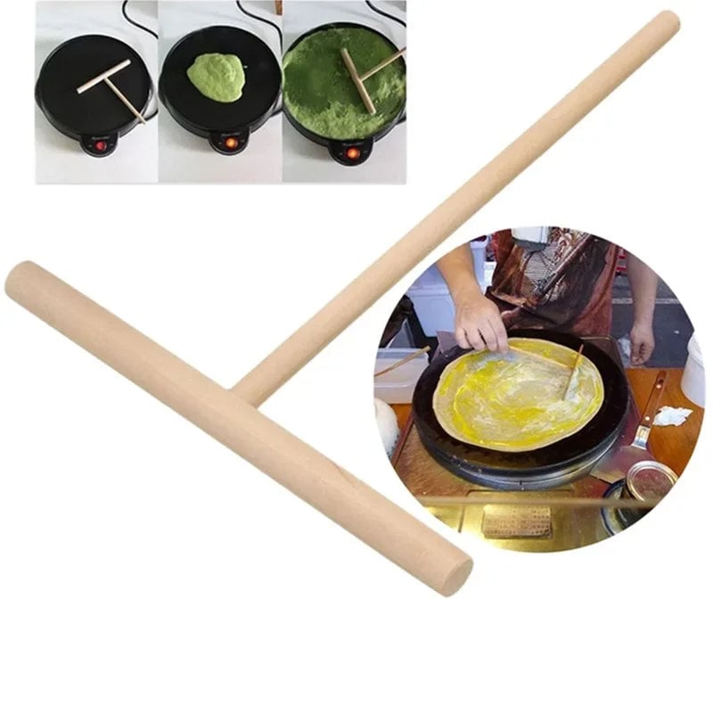 Crepe Pancake Batter Spreader - Round Kitchen Tool for Flat Breads