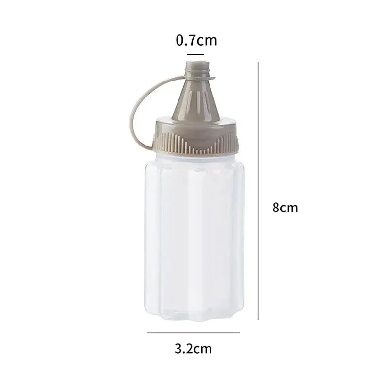 4-Pack Squeeze Bottles Set - BBQ Sauce Condiment Dispensers Sealed