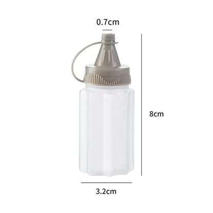 4-Pack Squeeze Bottles Set - BBQ Sauce Condiment Dispensers Sealed