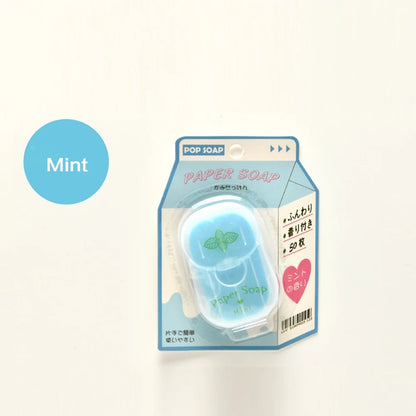 Portable Hand Soap Sheets 50ct Travel Dissolving Cleanser Wipes