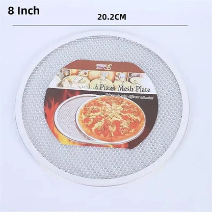 Round Aluminum Pizza Baking Screen with Holes 8-14 Inch Non-Stick