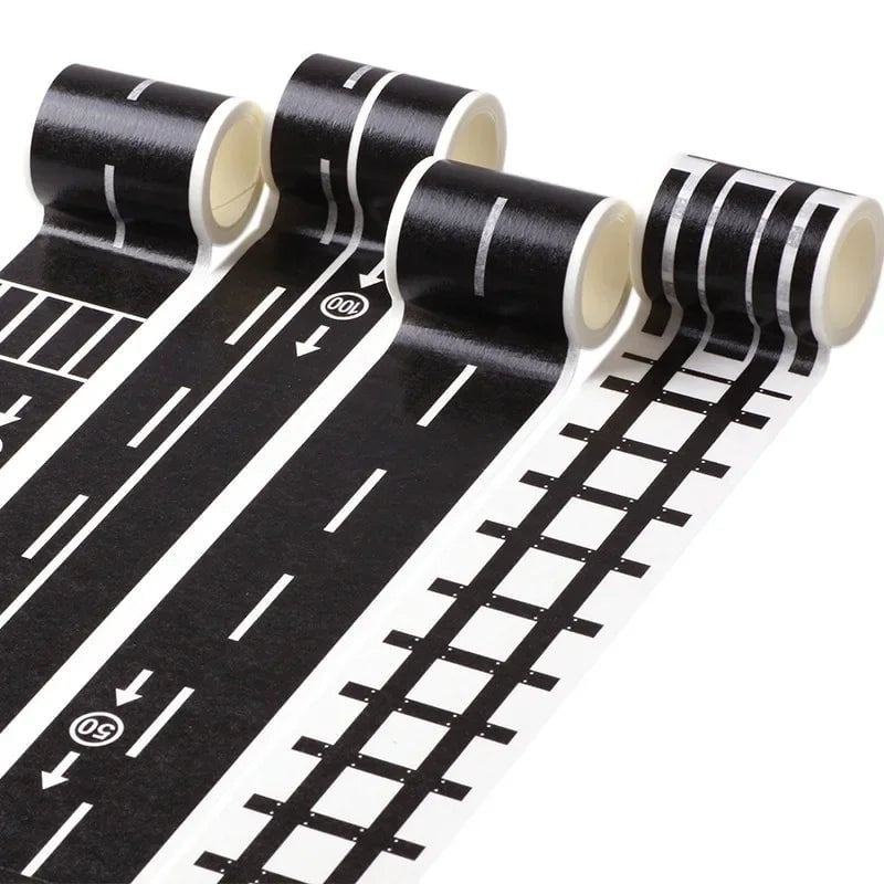 48mm x 5m Highway Road Tape Sticker - Creative Traffic Play Tape