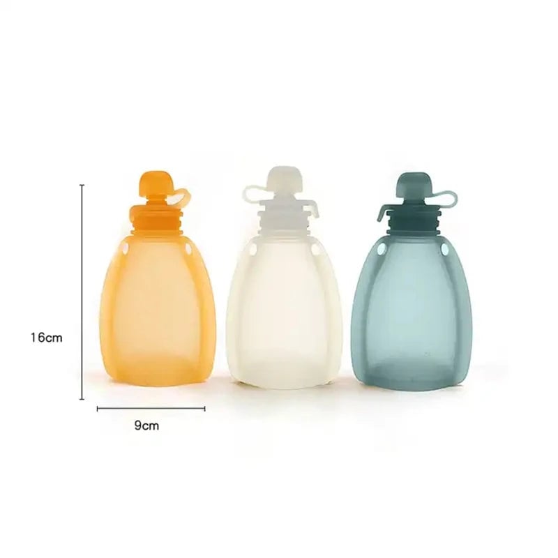 BPA Free Reusable Baby Food Pouches - Squeeze Storage Containers