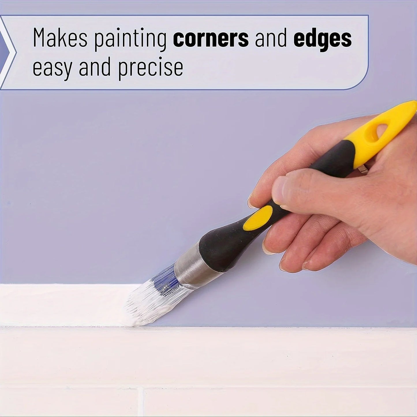 Professional Edge Trimming Paint Brush with Built-in Sharpener