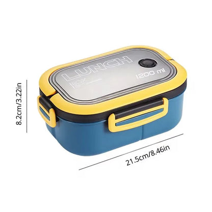 Portable Lunch Box Set - Single/Double Layer Food Container with Utensils
