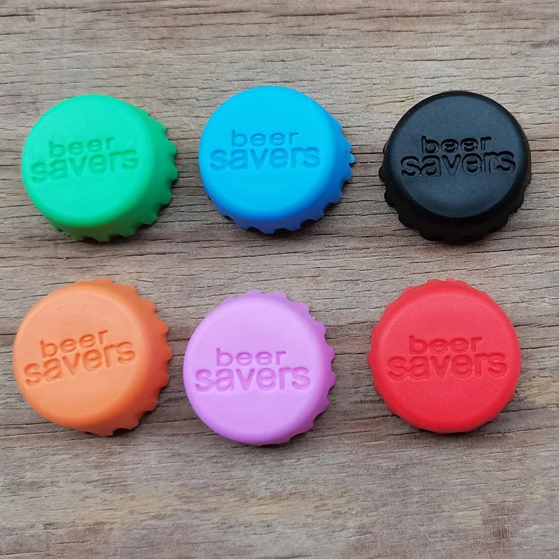 Reusable Silica Gel Beer Wine Bottle Cap Stopper - Airtight Seal