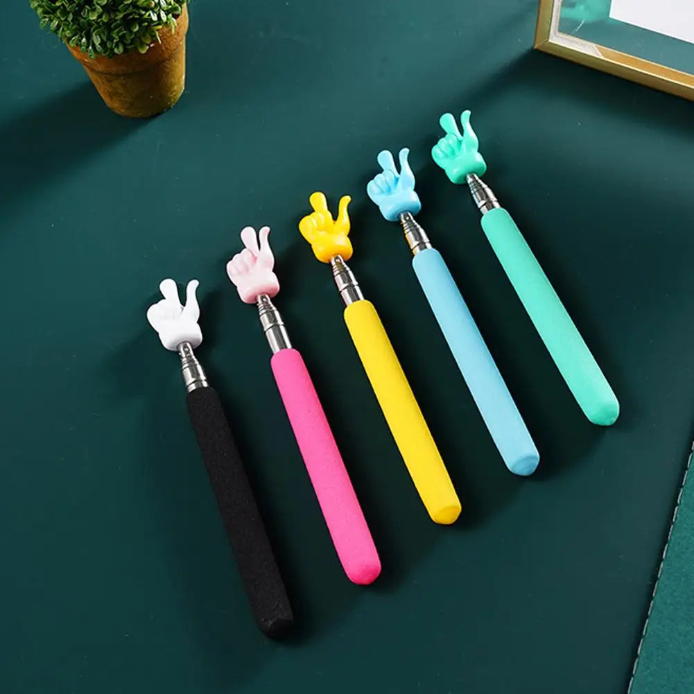 Retractable Finger Pointer Stick – Stainless Steel Telescopic Teaching Pointer
