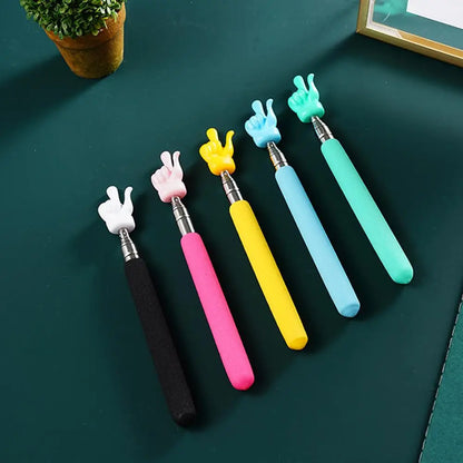 Retractable Finger Pointer Stick – Stainless Steel Telescopic Teaching Pointer