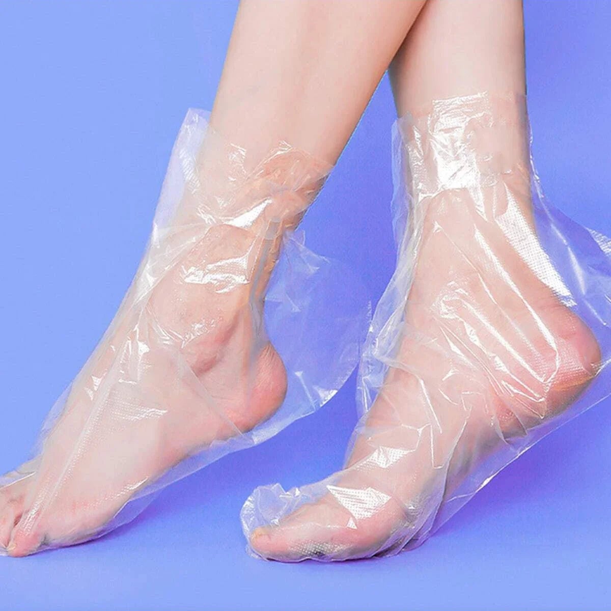 100Pcs Disposable Transparent Waterproof Foot Mask Covers