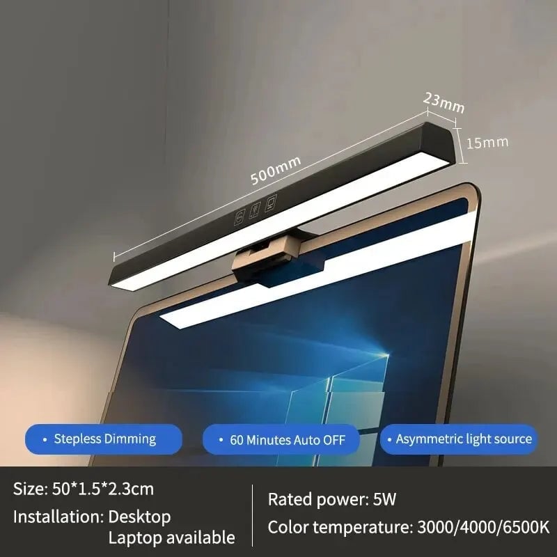 LED Monitor Light Bar 33cm/50cm Dimmable Screen Lamp USB Powered