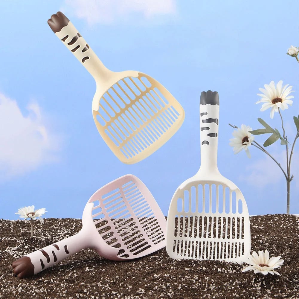 Fine Mesh Cat Litter Scoop Anti-Clog Pet Waste Scooper Shovel