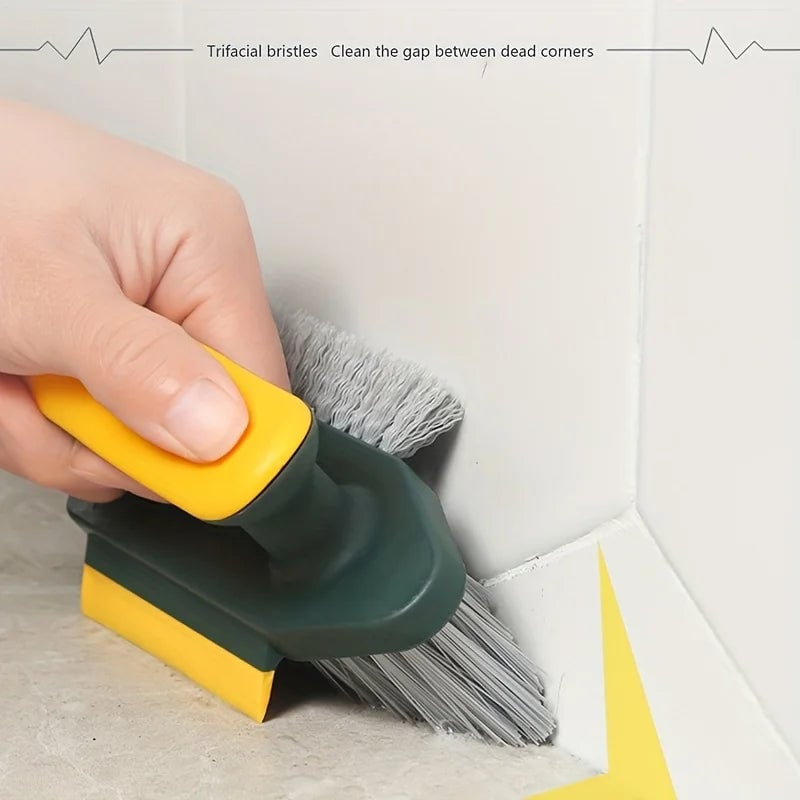 4-in-1 Gap Cleaning Brush Squeegee Tool - Glass Kitchen Bathroom