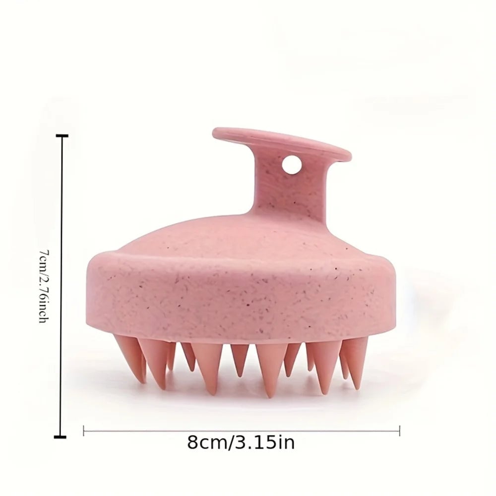 Silicone Shampoo Brush Scalp Massage Comb Hair Washing Tool