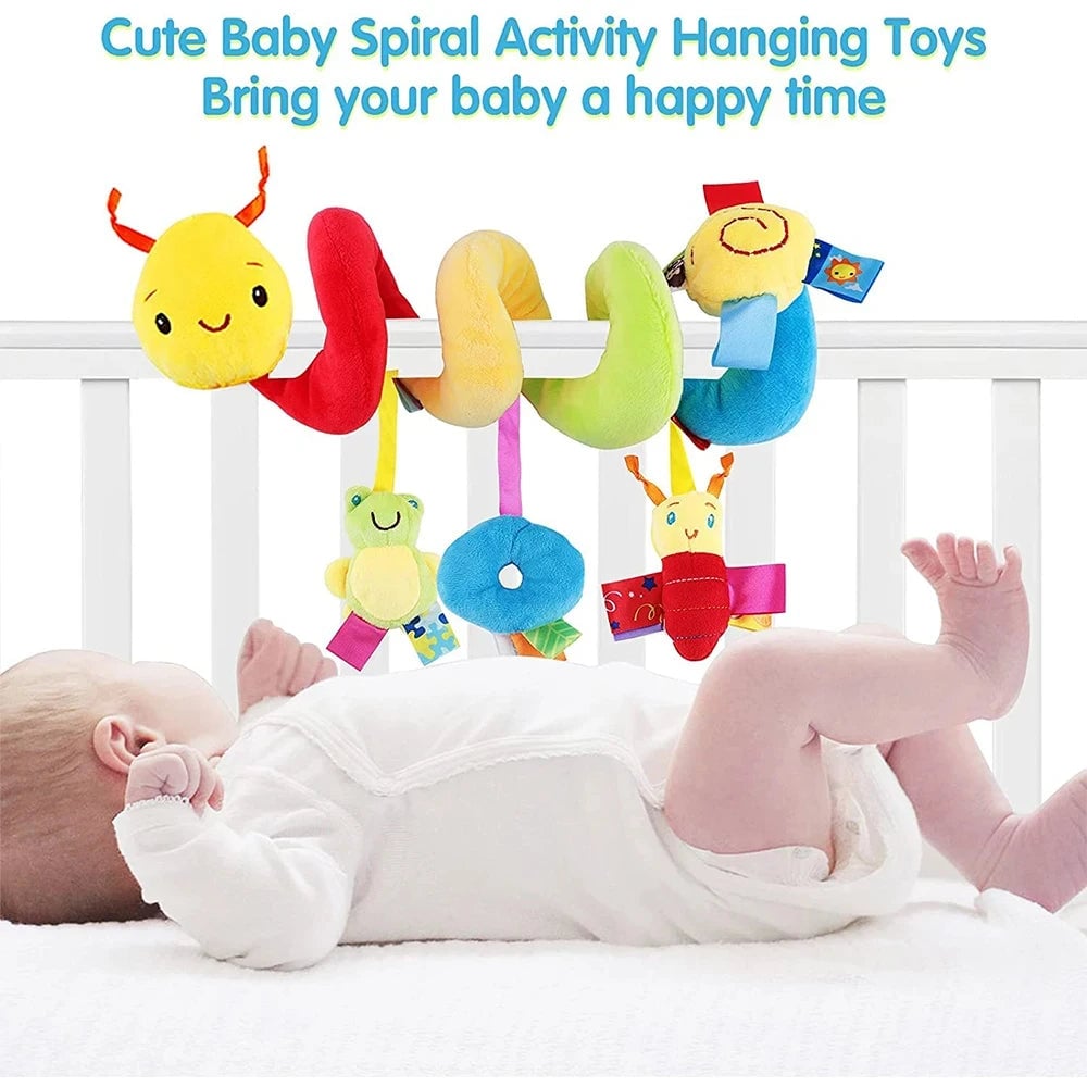 Musical Spiral Baby Activity Toy - Crib Stroller Car Seat Rattle