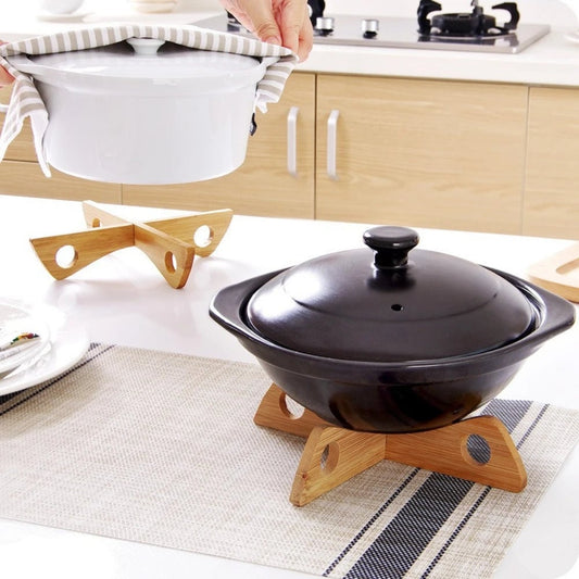 Wooden Kitchen Shelf Organizer with Table Mats & Gadget Holders