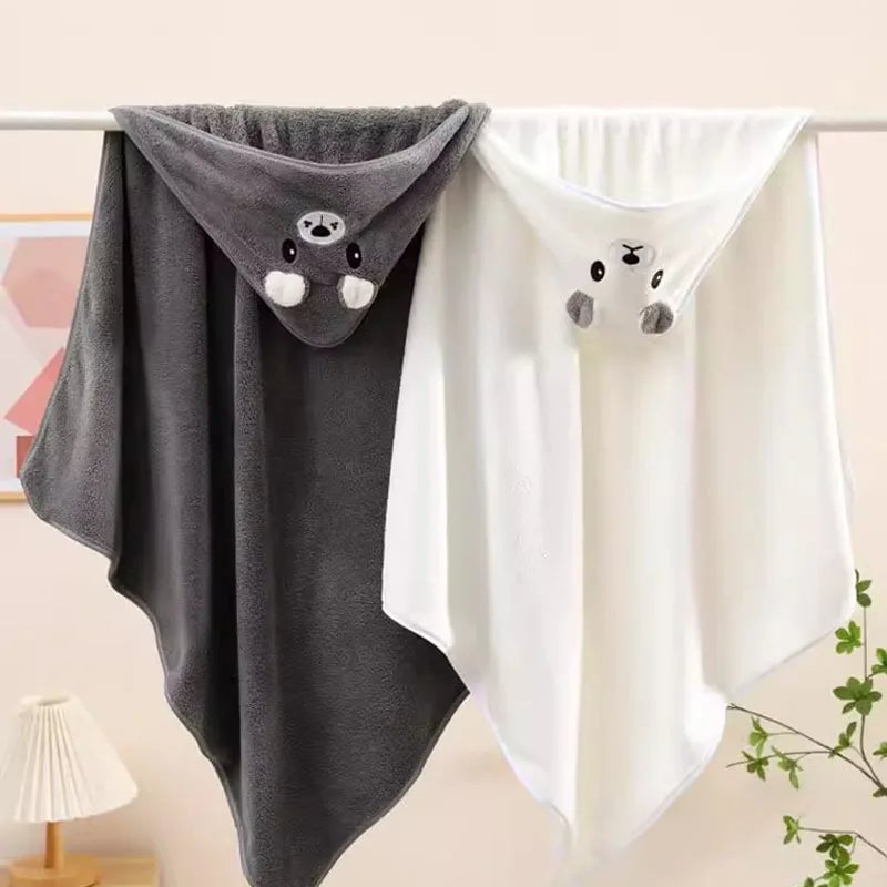Ultra-Soft Bamboo Baby Bath Towel & Swaddle Wrap Newborn Blanket