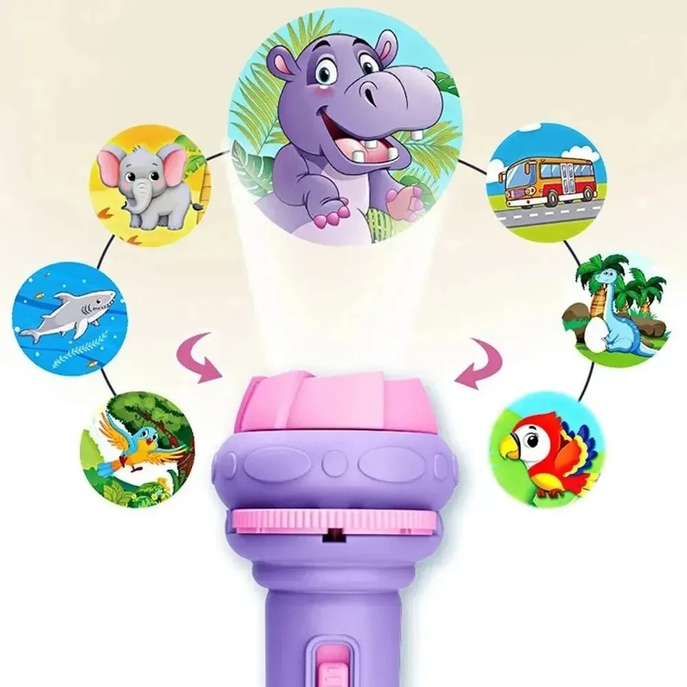 80 Pattern Projection Flashlight - 10 Cards Educational Bedtime Toy