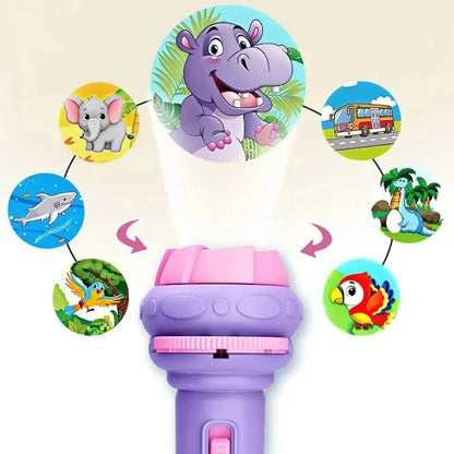 80 Pattern Projection Flashlight - 10 Cards Educational Bedtime Toy