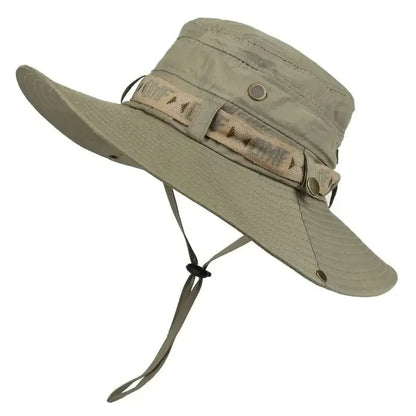 UV Protection Mesh Bucket Hat Wide Brim Panama Safari Fishing