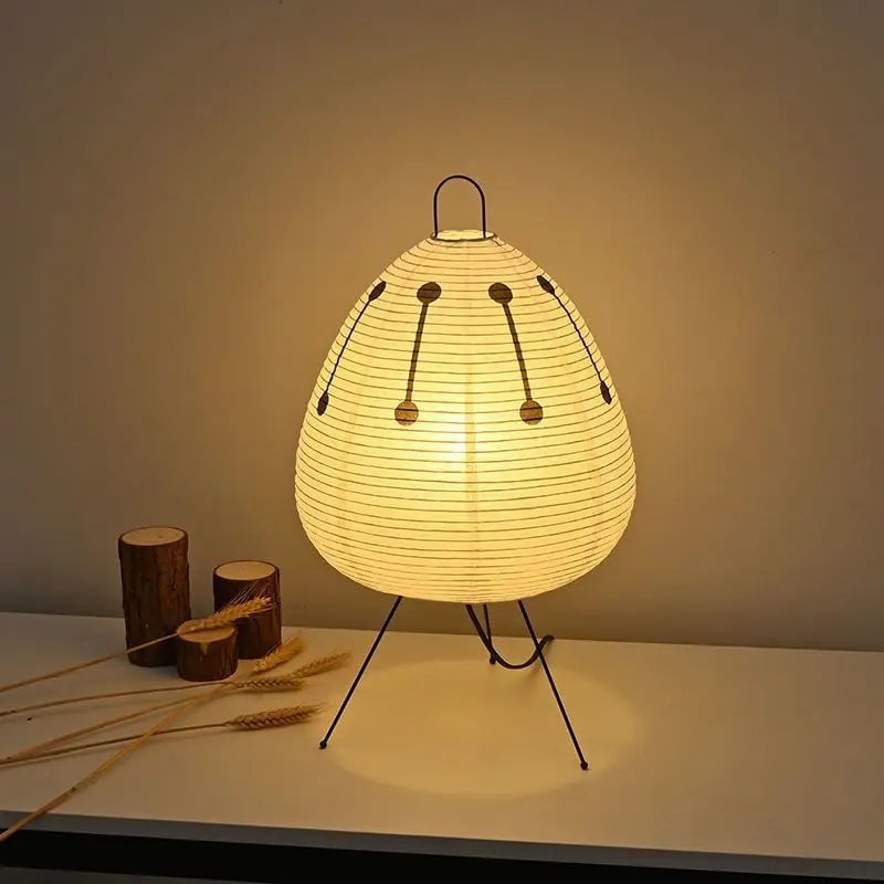 LED Modern Table Lamp Minimalist Hand Cradle Xuan Paper Design