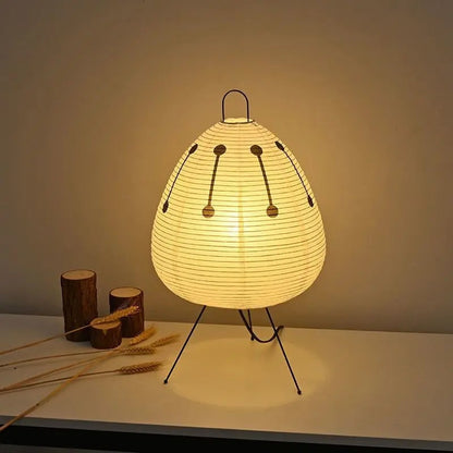 LED Modern Table Lamp Minimalist Hand Cradle Xuan Paper Design