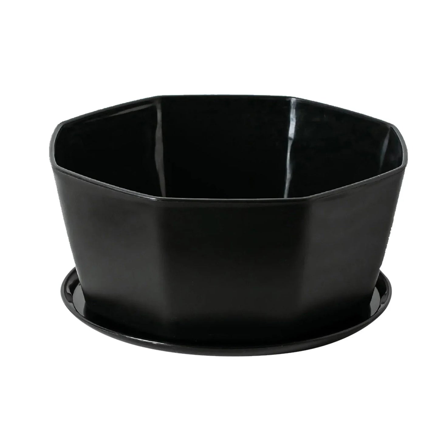 Plastic Plant Pots with Drainage Holes & Saucers Set 1/3/4pcs Indoor