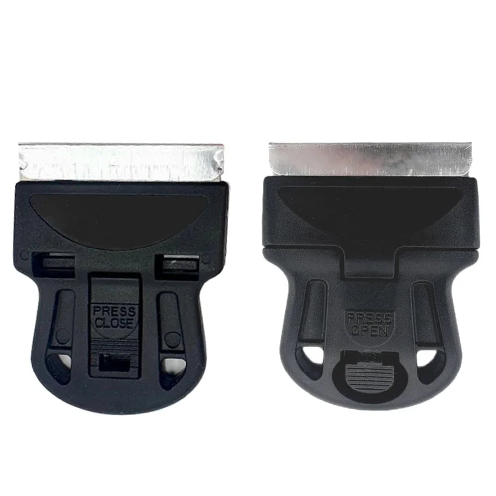Car Glass Scraper with Razor Blades - Sticker Glue Remover Tool