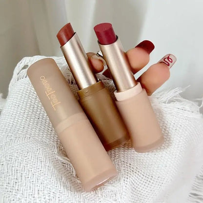 Waterproof Velvet Matte Lipstick - Moisturizing Nude Apricot Lip Tint