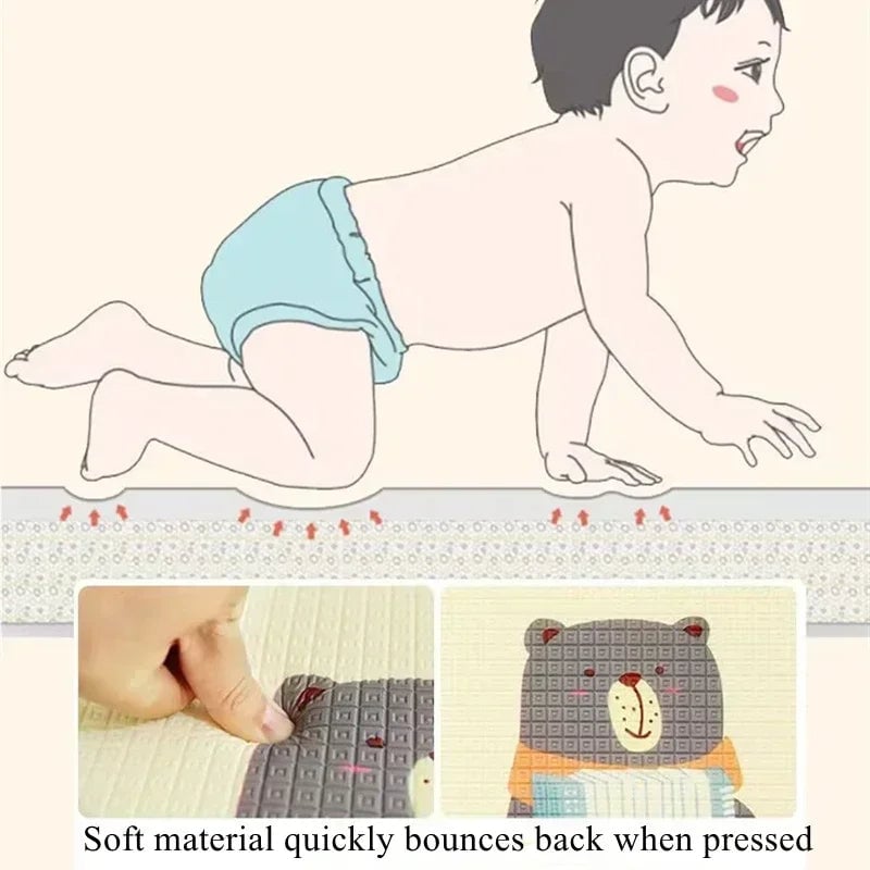 Non-Toxic EPE Baby Crawling Play Mat Activity Gym Carpet Game Rug