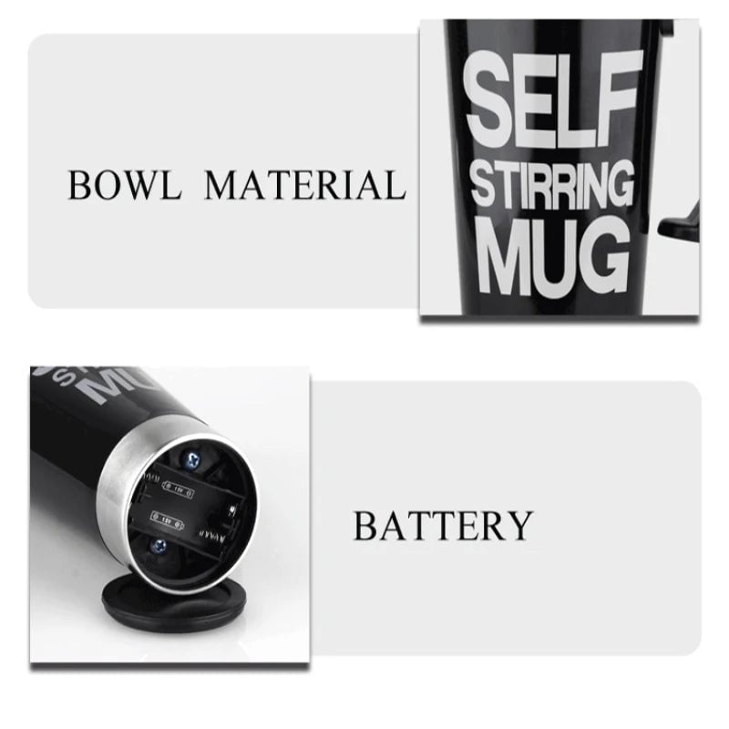 450ml Stainless Steel Automatic Stirring Electric Mixing Cup Thermal