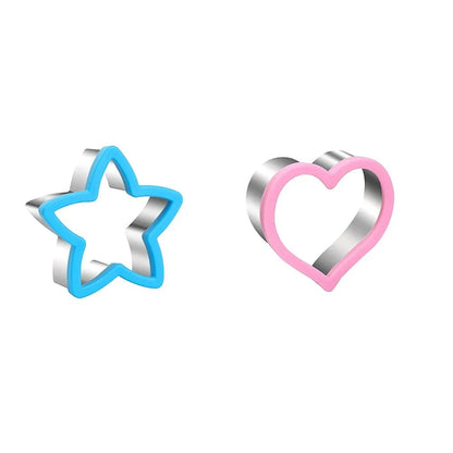 Kids Sandwich Cutters Set Heart Star Mickey Shape Bread Toast Molds