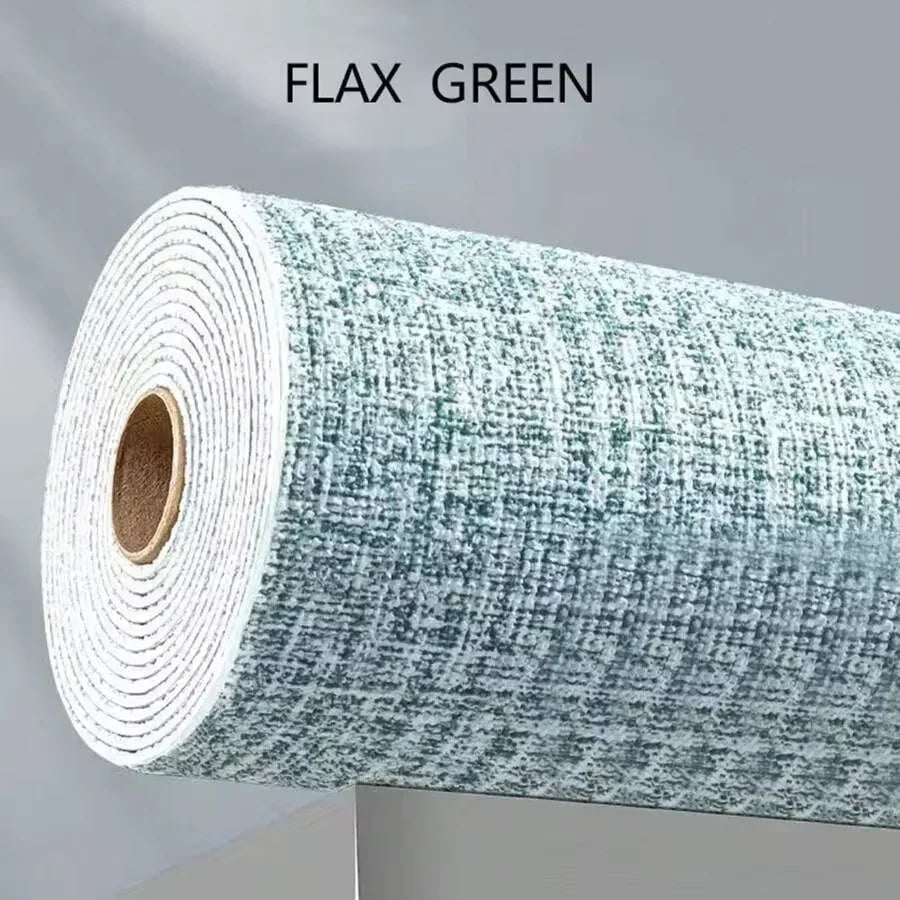 PVC Waterproof 3D Linen Self Adhesive Wall Stickers Bedroom Decor