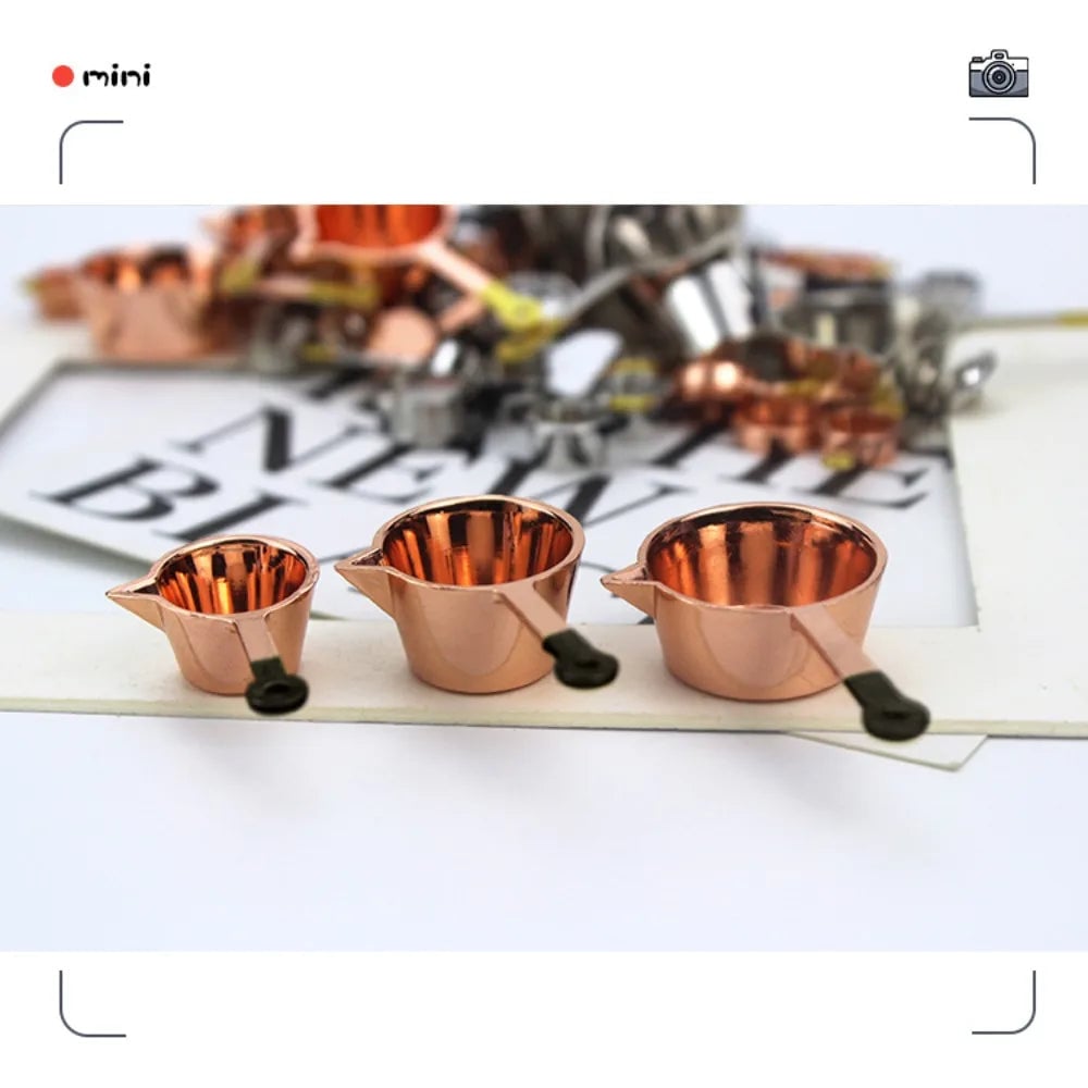 1:12 Scale Miniature Kitchen Kettle & Cookware Set Dollhouse Utensils