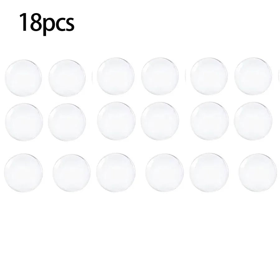 Clear Rubber Door Knob Wall Shield - Self-Adhesive Door Stopper Pad