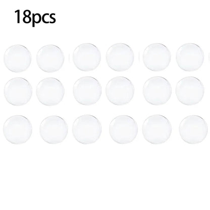 Clear Rubber Door Knob Wall Shield - Self-Adhesive Door Stopper Pad