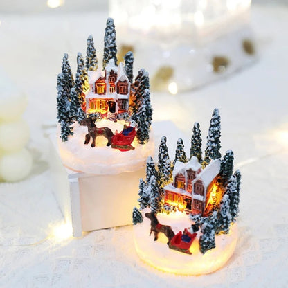 LED Christmas House Night Light - Micro Landscape Decoration Luminous
