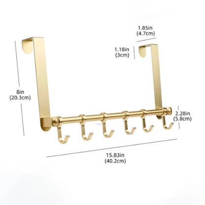 Premium Aluminum Door Hook - Matte Gold/Black/Silver Bathroom Robe