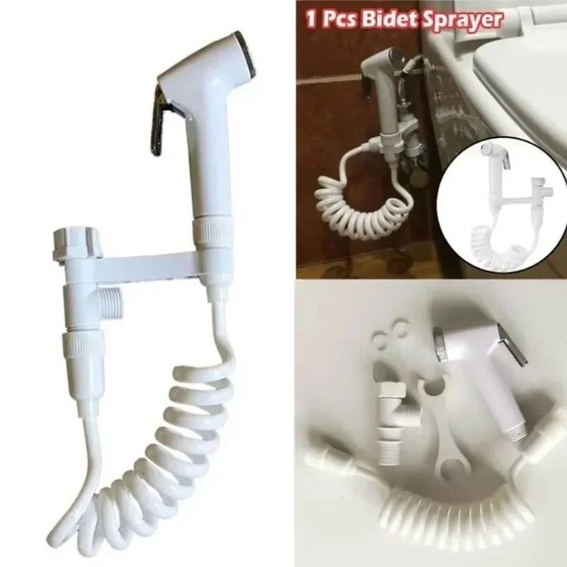 Handheld Bidet Sprayer - No-Drill Toilet Attachment with Gun Design
