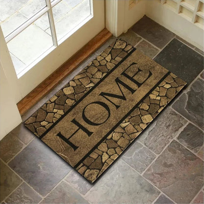 Diatom Mud Non-Slip Door Mat - Super Absorbent Geometric Bathroom Rug