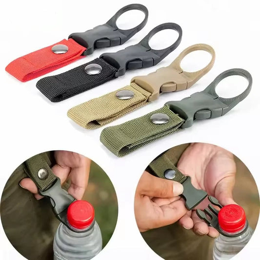 Nylon Webbing Buckle Water Bottle Holder Carabiner Belt Clip