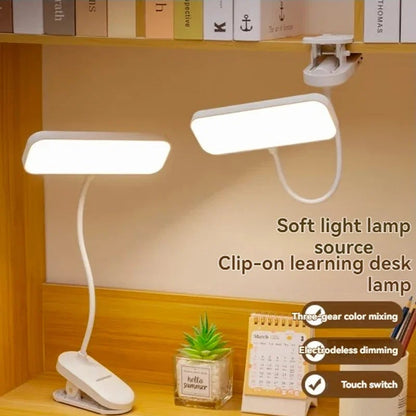 USB Rechargeable LED Desk Lamp 360° Flexible Eye Care Dimmable